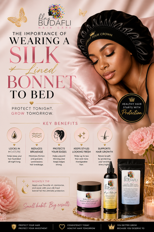 Why Wearing a Silk-Lined Bonnet to Bed Is Essential for Healthy Hair
