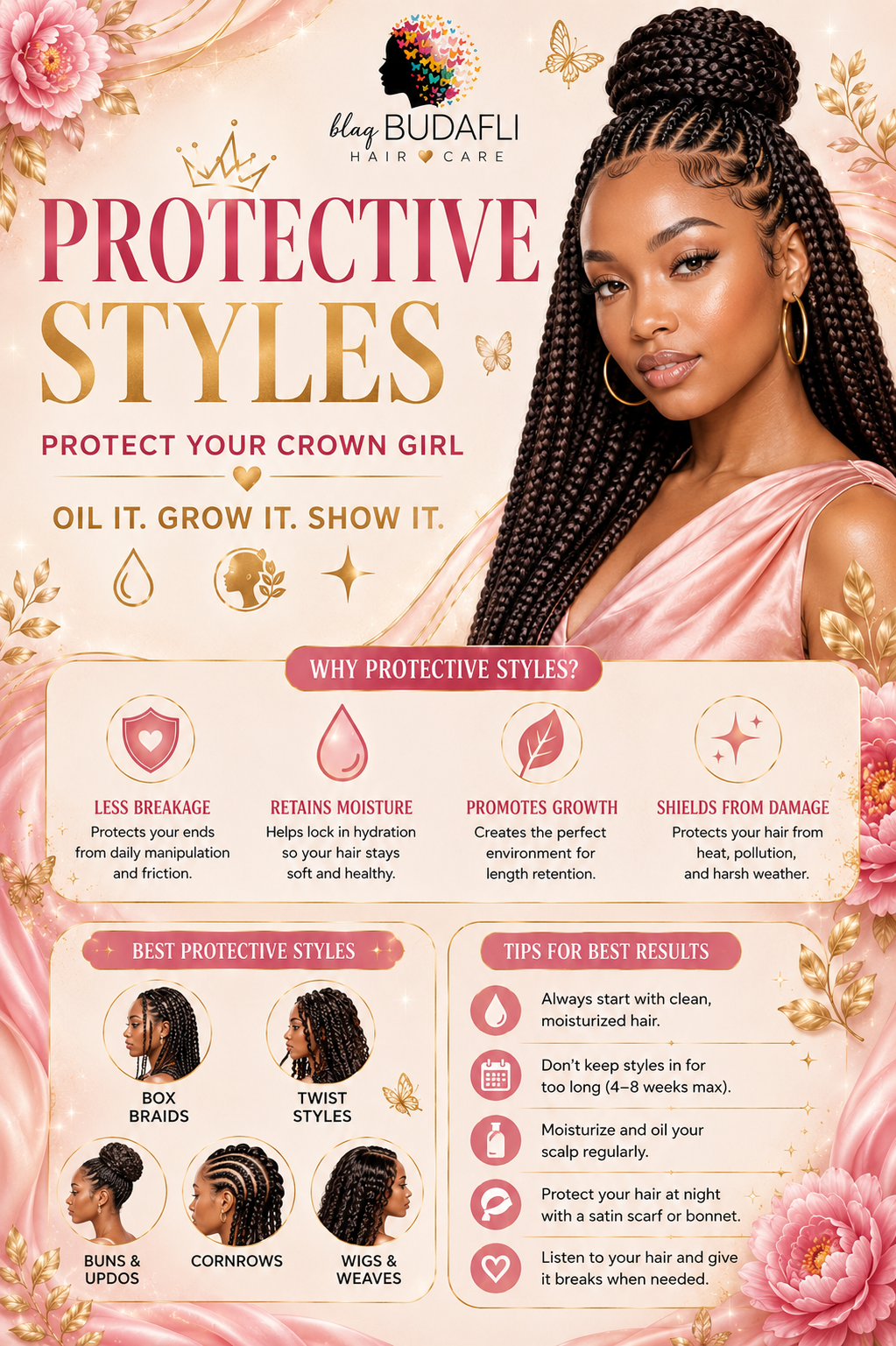Protective Styles for Hair Growth: The Ultimate Guide to Length Retention, Healthy Hair, and Protective Styling for Black Women
