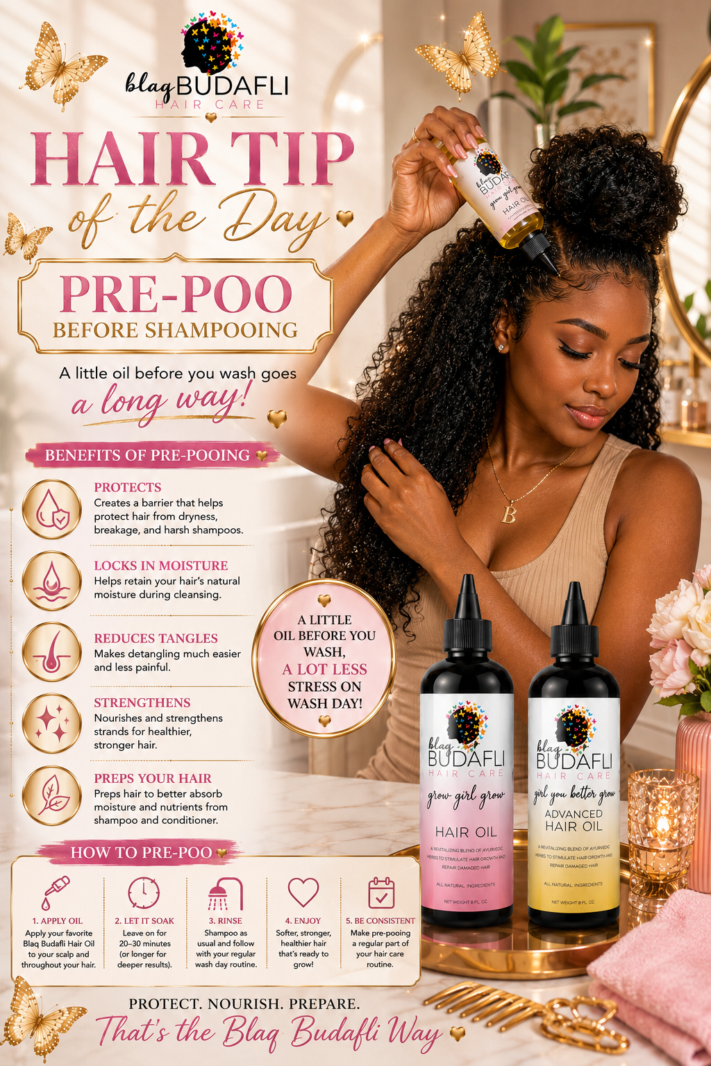 Pre-Poo for Natural Hair: Benefits, How to Pre-Poo & Why Your Wash Day Needs It