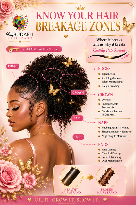 Know Your Hair Breakage Zones: What Different Types of Hair Breakage Mean and How to Stop Them Naturally