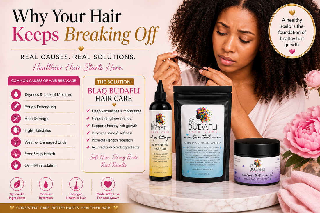 Why Your Hair Keeps Breaking Off — And How Blaq Budafli Hair Care Helps Restore Moisture, Strength & Growth