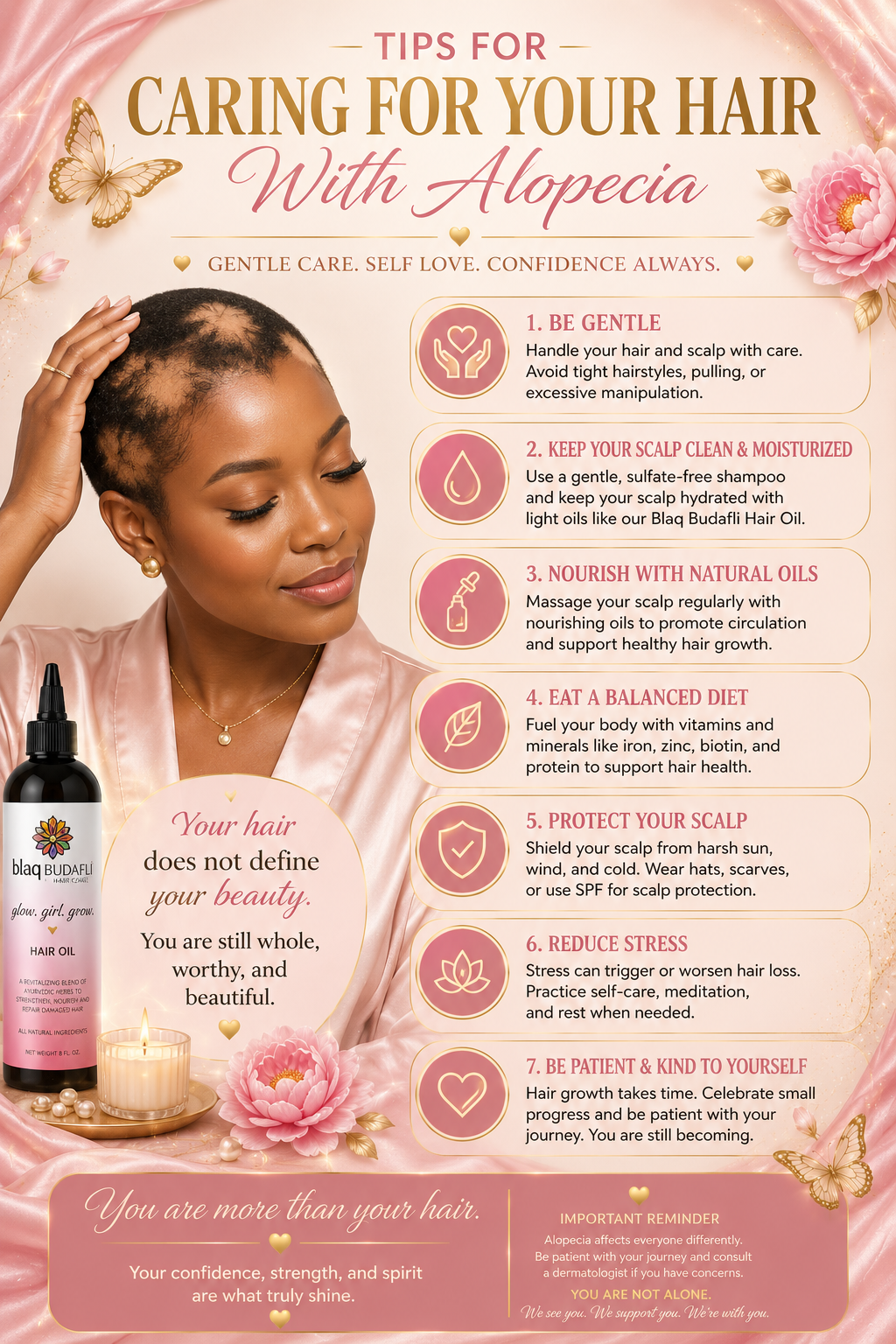Caring for Hair With Alopecia: The Complete Guide to Healthy Scalp Care, Hair Growth Support, and Confidence