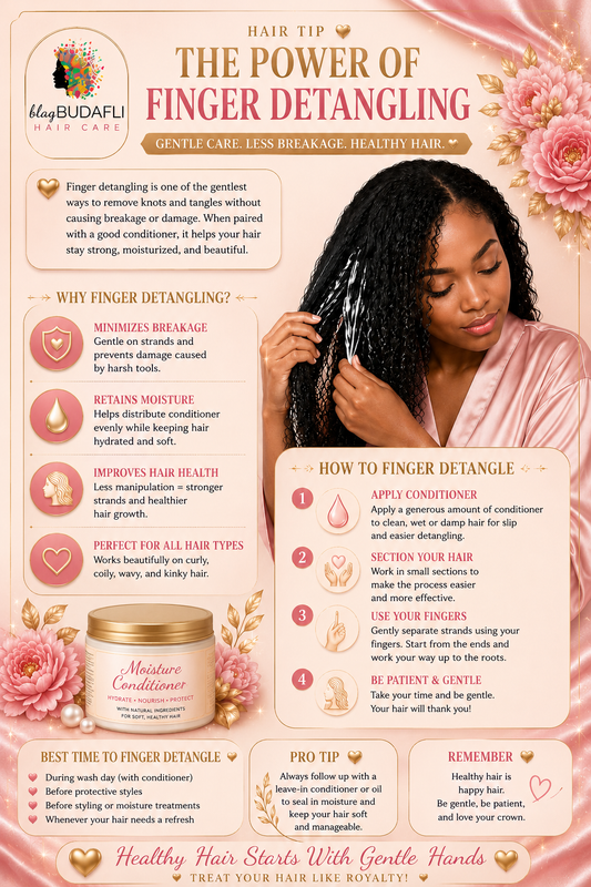 Finger Detangling Natural Hair: The Ultimate Guide to Reducing Breakage and Retaining Length