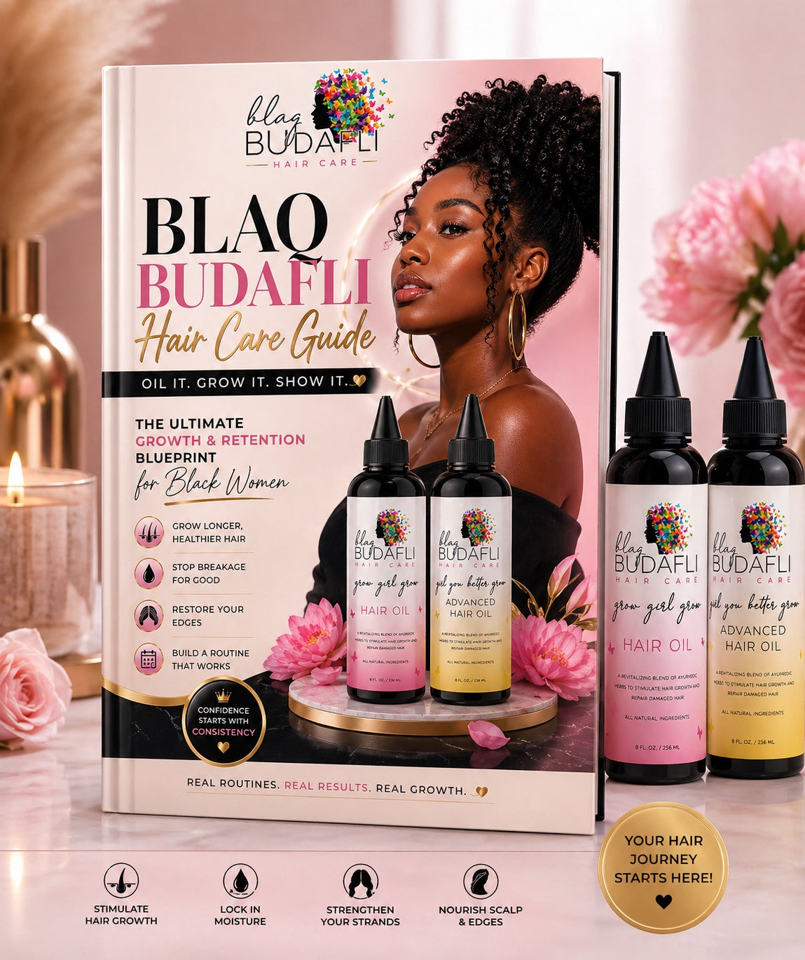 Blaq Budafli Hair Care Guide - The Ultimate Growth & Retention Blueprint for Black Women