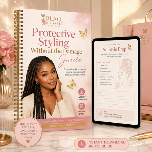 Blaq Budafli Protective Styling Without the Damage premium digital product mockup